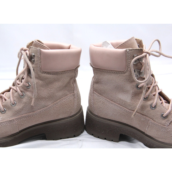 Timberland Boots Women’s Size 8 Pink Carnaby Suede Ankle A2819 - Picture 6 of 7
